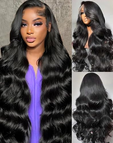 MrBoyce 30 Inch Body Wave Lace Front Human Hair Wig