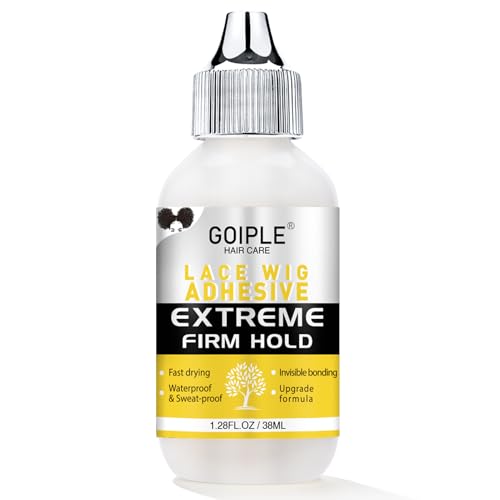 Goiple Wig Glue for Lace Front Wigs, Waterproof Strong Hold.