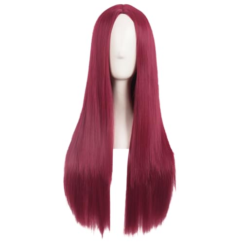 MapofBeauty 28 Inch/70 cm Women Special Natural Long Red Wig