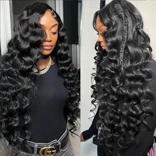 28 Inch Loose Wave HD Lace Front Human Hair Wig