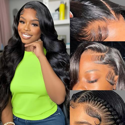 annione 30 Inch 13x6 Lace Front Wigs Human Hair