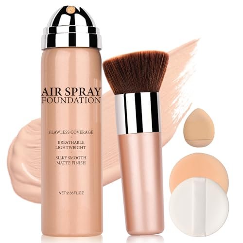 QIUFSSE Airbrush Foundation Makeup Spray Full Coverage for...