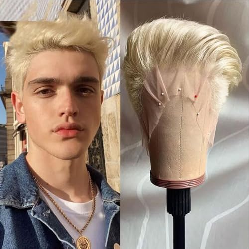 Hesperis Shaved Boy Cut 613 Blonde Human Hair Lace Wig