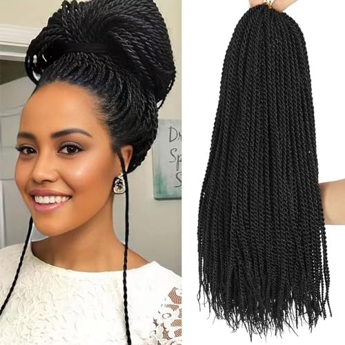 Crochet Braids Senegalese Twist Crochet Hair 7 Packs Pre...