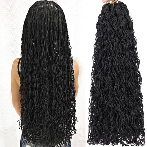 RuiYok 240 Strands Micro Box Braids Crochet Hair 18 Inch