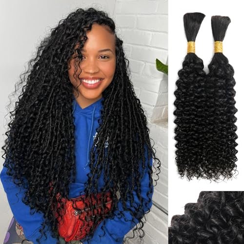 100 Percent Human Braiding Hair For Boho Curly Braids YNiSew