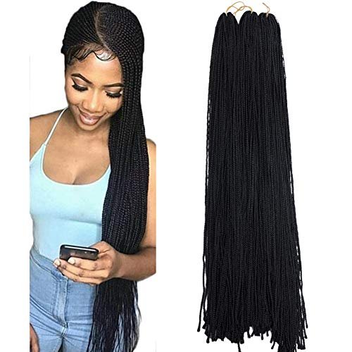 Mayloss Long Micro 3X Pre-Looped Synthetic Zizi Braids...
