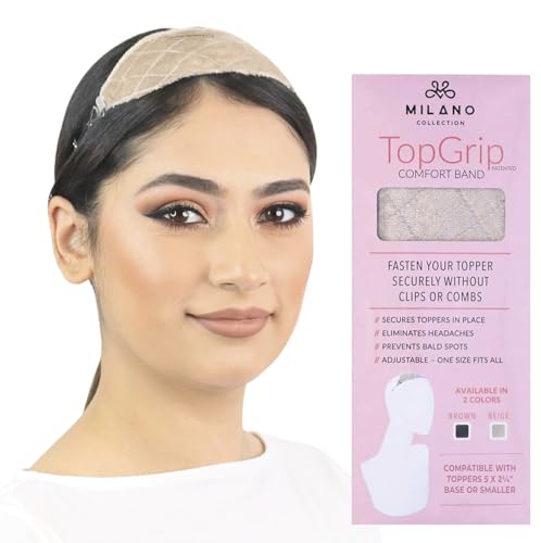 MILANO COLLECTION Glueless Top Grip for Hair Topper and...