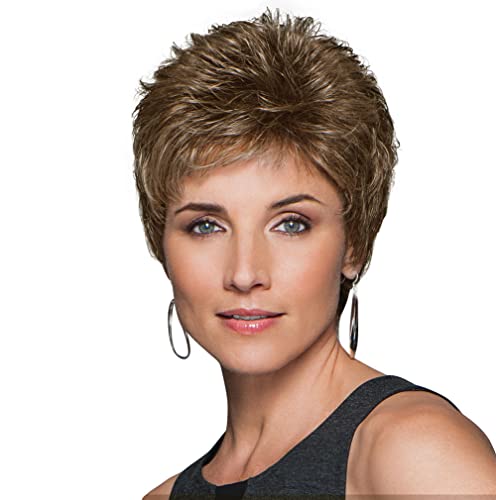 Raquel Welch Flirt Short Stylish Hair Wig, Petite Cap Walnut