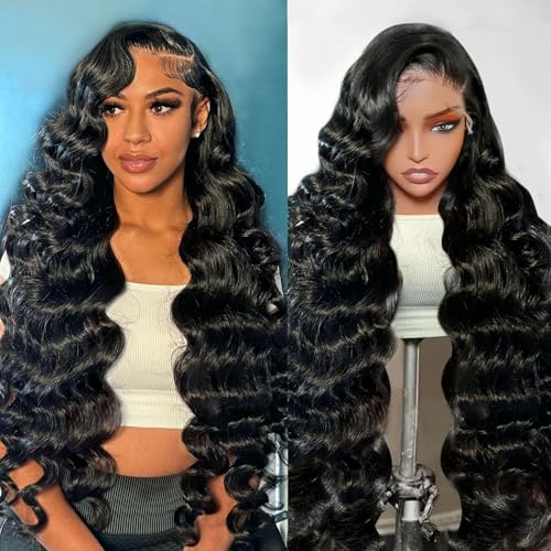 13X6 Body Wave Lace Front Wigs Human Hair HD Lace