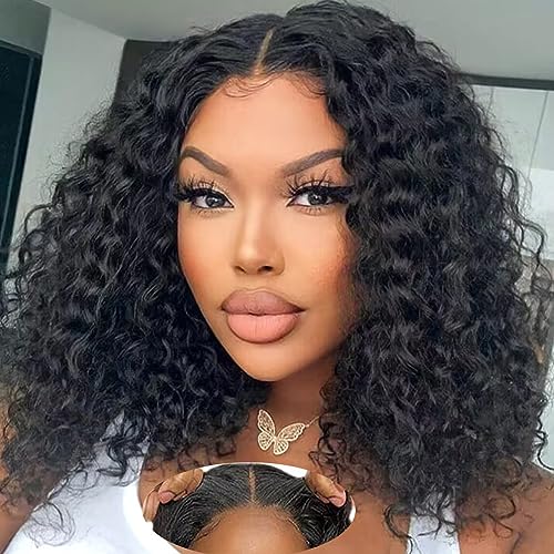 Srakuw Wear and Go Glueless Wigs Human Hair Bob Wig