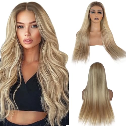 Smavida Highlight Wear and Go Glueless Wig Blonde Human Hair