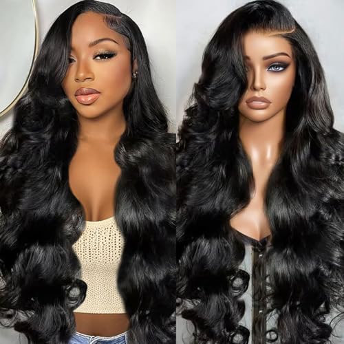 BeCools 30 Inch Body Wave Lace Front Human Hair Wig