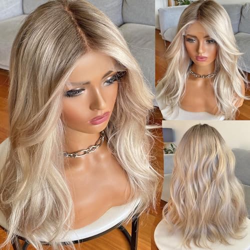 13x4 Glueless Full Frontal Ombre Ash Blonde Human Hair Wig