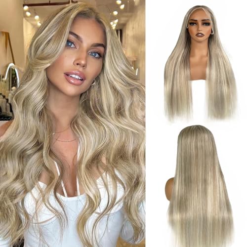 Munx 13x6 HD Lace Front Human Hair Ombre Highlight Wig