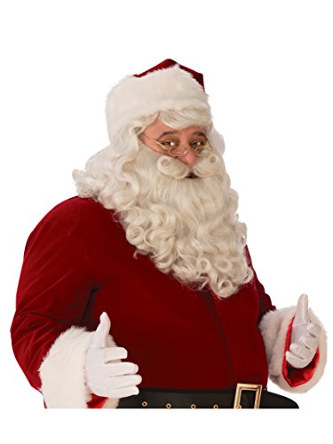 Rubies Santa Claus Premium Beard & Wig Set for Adults