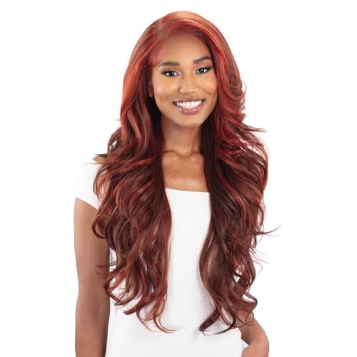 Shake-N-Go HD Lace Frontal Wig Snatched Glueless Scarlet...