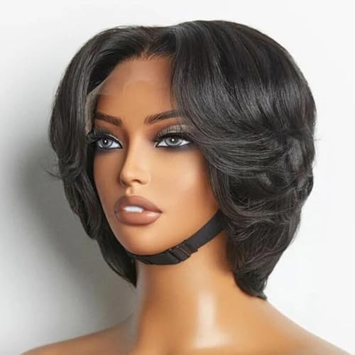 SisBroSis 4x4 Pixie Cut Lace Frontal Human Hair Wig
