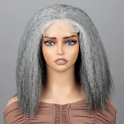 SOUL LADY Seniors Standard Salt And Pepper Straight Bob Wig