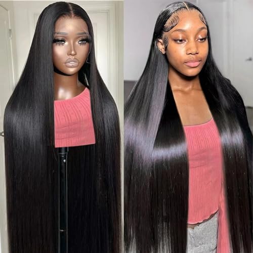 Btomar 30 Inch 13x6 Lace Front Wigs Straight Human Hair