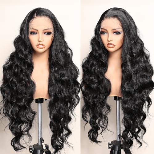 SOKU Black 13x6 Lace Frontal Wig 32 Inch Body Wave