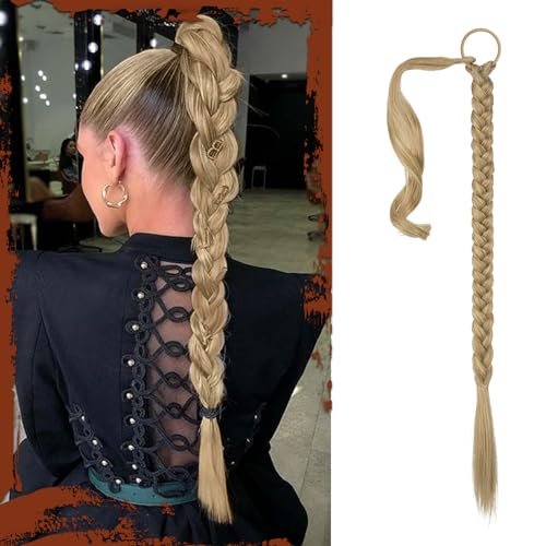 Sofeiyan Long Braid Ponytail Extension with Hair Tie