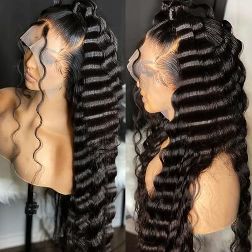 VIPPRETTY 13X6 HD Lace Front Wig,30Inch Glueless Loose Deep...