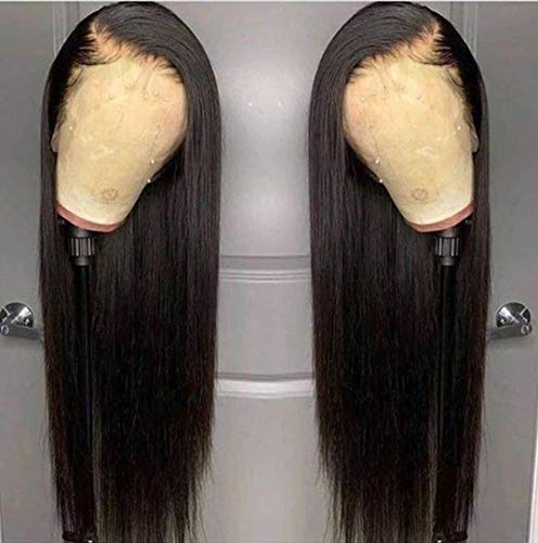 ANDRIA 13x4 Lace Front Wigs 200% Density Straight Black...