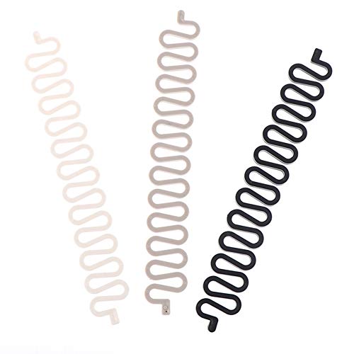 AKOAK 3 Pcs (Black, Gray, White) Female Hair Braid Tools