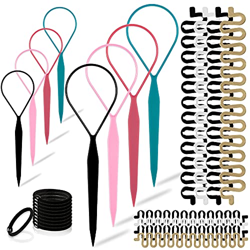 TsMADDTs Hair Braiding Tools, Hair Styling Kit with Topsy...