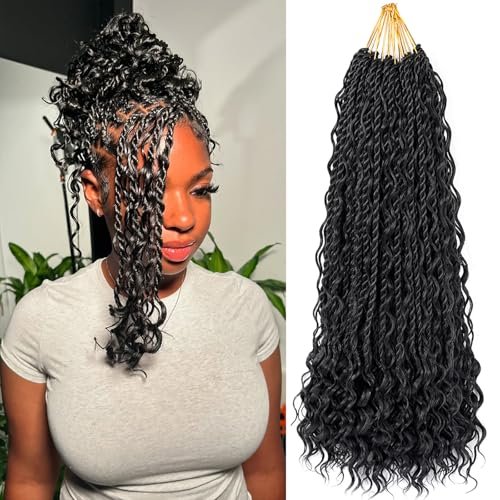 14 Inch Senegalese Twist Crochet Hair with Pre-Looped Curly...