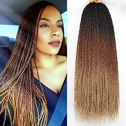 VIOLET Senegalese Twist Crochet Hair For Black Women 18 Inch