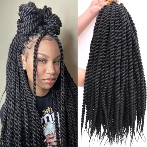 ZHTks Havana Twist Crochet Braids 6 Packs 18 Inch Jumbo