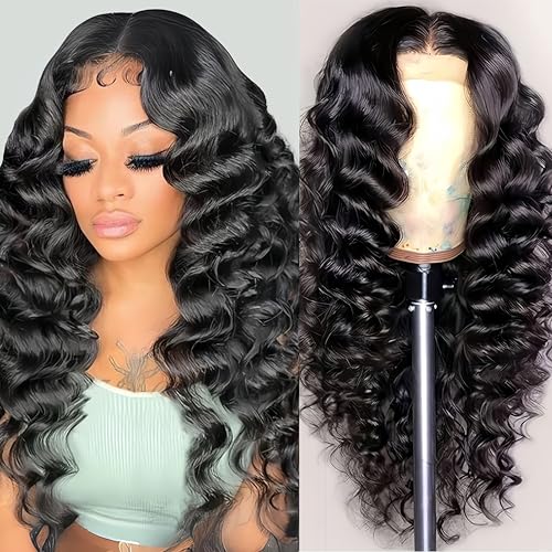 NKTU Deep Wave Lace Front Wigs Human Hair 13x4 HD
