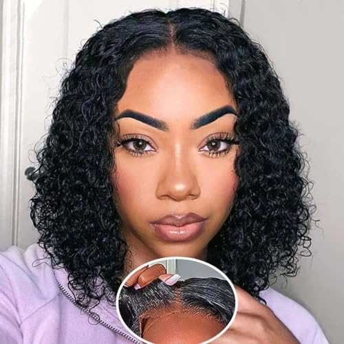 Glueless Wigs Human Hair Pre Plucked Pre Cut Deep Wave