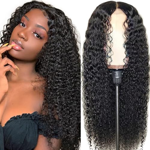 mdgfge 28 Inch Lace Front Wigs Human Hair Deep Curly