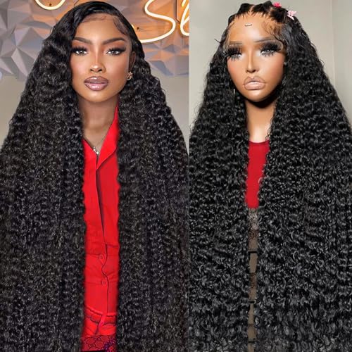 XVE 26 Inch 13x4 Deep Wave Lace Human Hair Wig