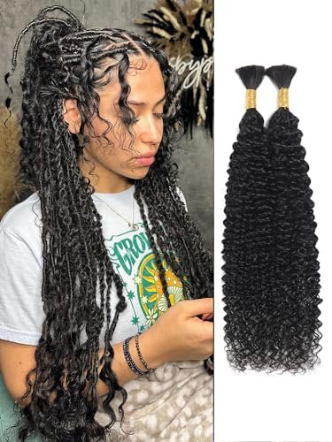 20Inch 100 Percent Human Braiding Hair For YNisew Boho...