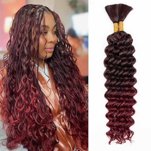 Deep Wave Bulk hair for Braiding Wet and Wavy Extensions