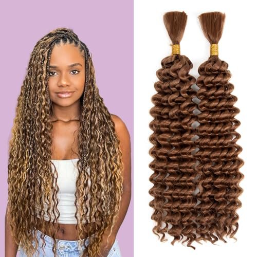 Deep Wave Bulk hair for Braiding Wet and Wavy Extensions