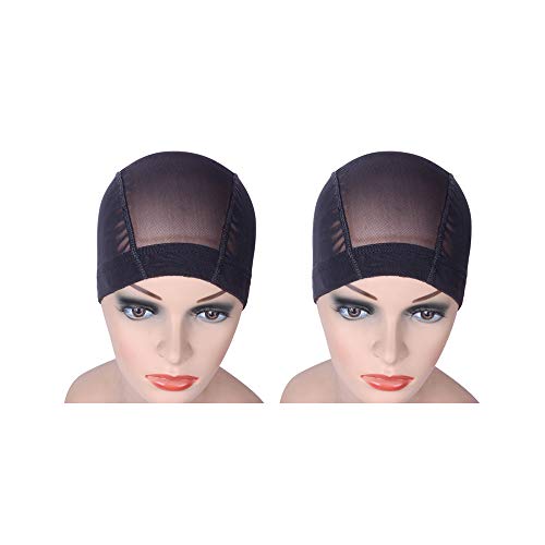 YANTAISIYU 2 Pcs/Lot Wig Caps Mesh Cap with Elastic Band