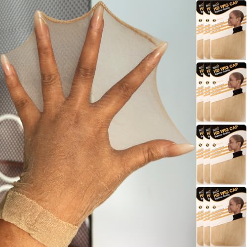 BEEOS Skinlike Real HD Wig Cap for Lace Front Wigs