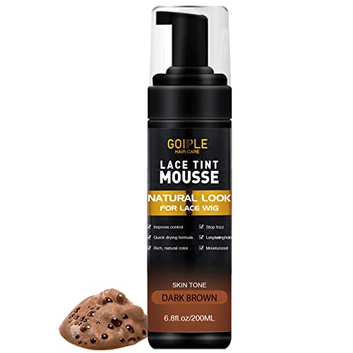 Goiple Lace Tint Melting Hair Mousse, 6.8 oz Dark Brown