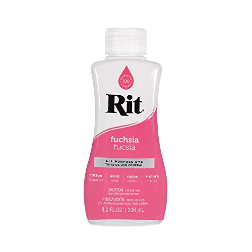Rit Dye Liquid – Wide Selection of Colors, 8oz Fuchsia