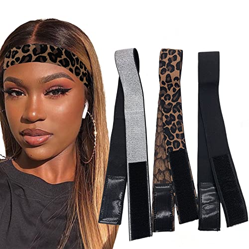 Atimiaza 3 Pcs Elastic Bands for Wigs to Lay Edges