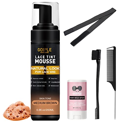 Lace Tint Melting Hair Mousse, 6.8 fl oz Light Brown