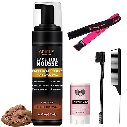 Lace Tint Melting Mousse for Women's Hair Wigs, Dark Brown