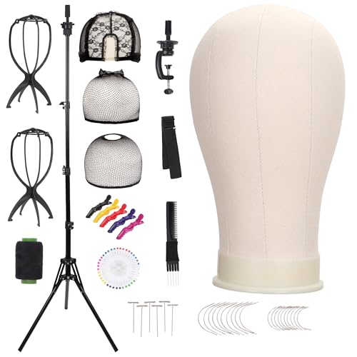 Demides 22'' Canvas Wig Head with 61'' Adjustable Tripod...