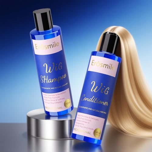 Luxury Wig Shampoo and Conditioner Set for Synthetic and...