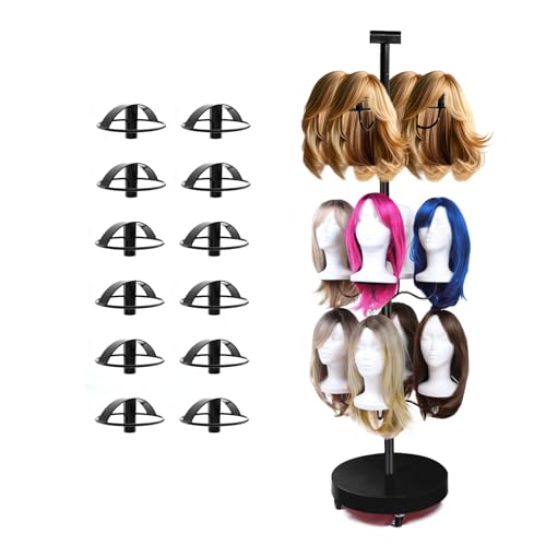 Lhysn Wig holder for Multiple Wigs for 12 Mannequin Heads
